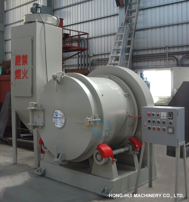 HH-268 ROTATING BARREL SHOT BLASTING MACHINE