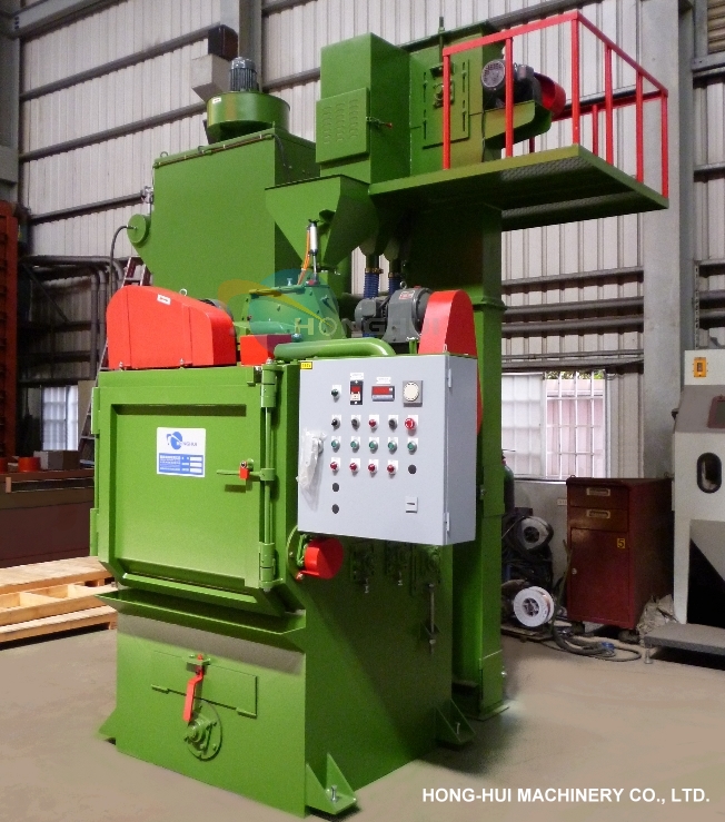 HH-368 TUMBLING BARREL SHOT BLASTING MACHINE