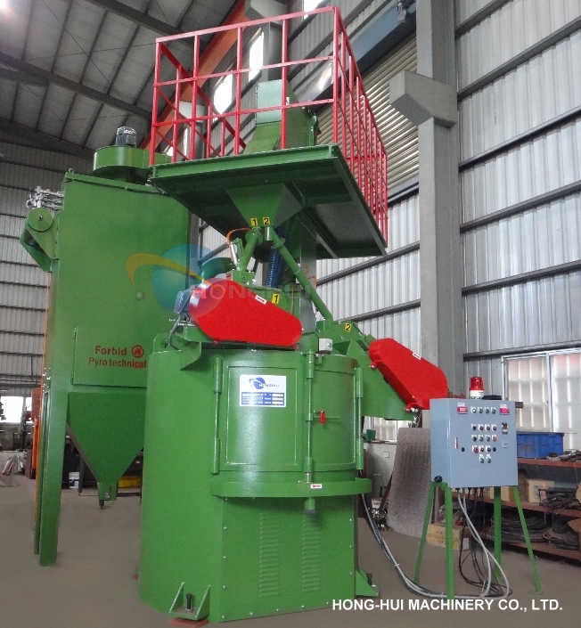 HH-468 PLATFORM SAND BLAST MACHINE